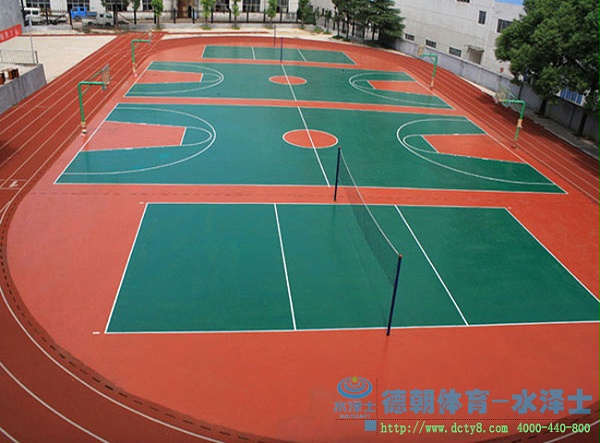 天津硅PU篮球场