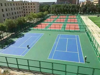 硅PU网球场材料